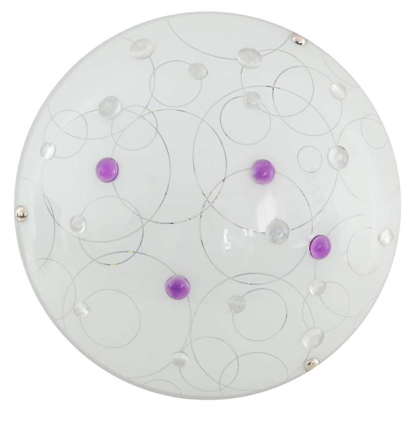 Lampa Sufitowa Candellux Astro 13-39125 Plafon Led 6500K Fioletowy - Candellux