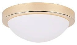 Plafon Roda do łazienki okrągły IP44 biały złoty 28 cm E27