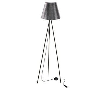 Lampa podłogowa PLATINO trójnóg z abażurem do salonu 1-punktowa