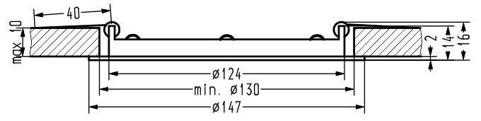 Biała oprawa stropowa LED SP-02 2245607