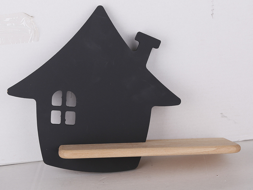Kinkiet House dziecięcy z półką LED zintegrowany 5W 4000K czarny