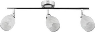 Lampa sufitowa Gernet listwa ze szklanymi kloszami 3-punktowa do salonu