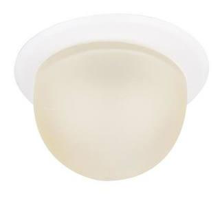 Lampa wpuszczana okrągła biała szklana G4 do sufitu wewnętrzna