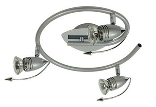 Lampa sufitowa Thunder spirala regulowana 3-punktowa do salonu metalowa