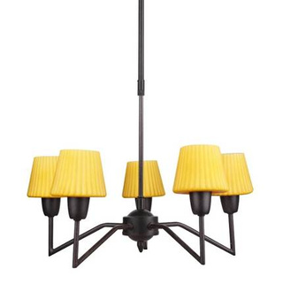 Lampa sufitowa Venus z abażurami 10-punktowa do salonu