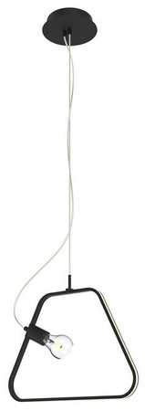 Lampa wisząca Ikaria czarna trapezowa LED do salonu nad stół 2-punktowa