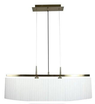 Lampa wisząca Berg nad stół z białym abażurem 2xE14 do salonu