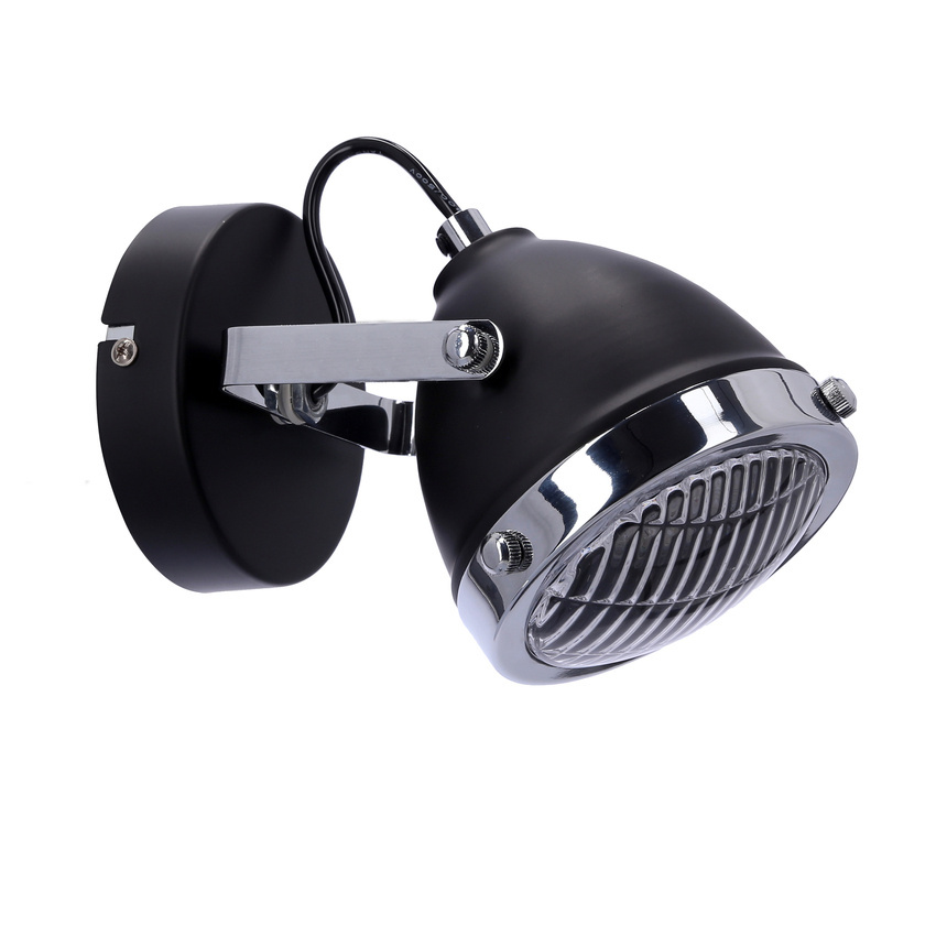 Kinkiet Crazy czarny metalowy regulowany do salonu GU10 Candellux