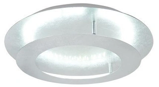 Plafon LED Merle okrągły 40 cm srebrny 3000K do salonu i sypialni