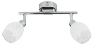 Lampa sufitowa GERNET listwa ze szklanymi kloszami 2-punktowa do salonu