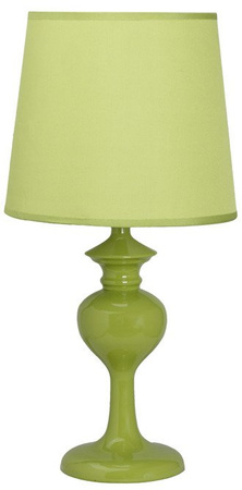 Lampka nocna Berkane zielona z abażurem klasyczna 41 cm