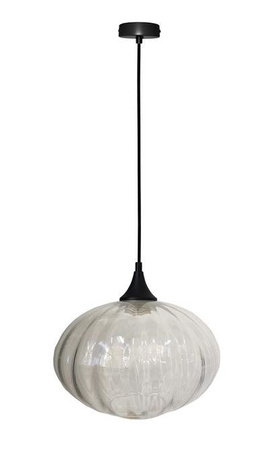 Lampa wisząca Exeter Ledea szklana kula czarna do kuchni nad stół E27