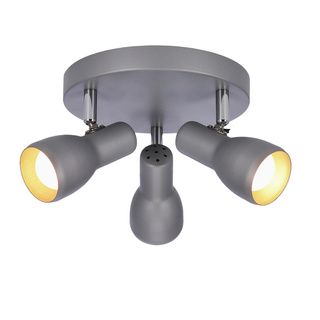Lampa sufitowa Picardo okrągła regulowana 3-punktowa metalowa