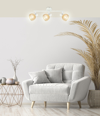 Lampa sufitowa ATARRI listwa regulowana 3-punktowa do korytarza