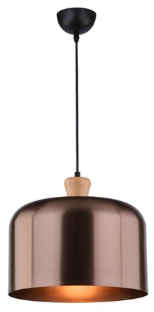 Lampa wisząca Dictoria metalowy klosz brązowy do salonu i jadalni E27 pojedyncza