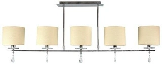 Lampa sufitowa Estera listwa z abażurami 5-punktowa do salonu