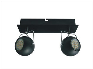 Lampa sufitowa Tony listwa regulowana 2-punktowa metalowa LED do salonu