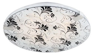 Plafon LED Vagante okrągły 31 cm zimna barwa światła srebrny biały czarny