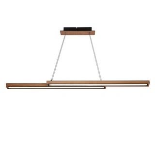 Sento lampa wisząca drewniany 13W LED 4000K maskownica czarna