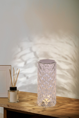 Lampka nocna Brillo srebrna LED dotykowa z usb 2W zmienna barwa światła