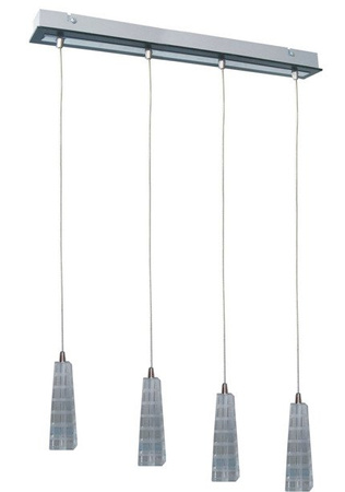 Lampa wisząca Emo potrójna nad stół chrom nowoczesna 4-punktowa G4