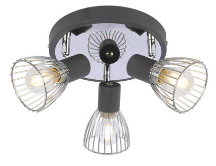 Lampa Candellux 98-61546 plafon E14 czarny chrom