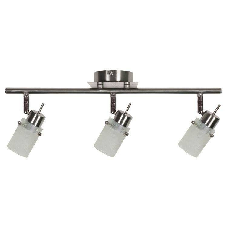 LAMPA SUFITOWA CANDELLUX WYPRZEDAŻ 93-22479 FROZEN LISTWA 3X40W G9 NIKIEL MAT