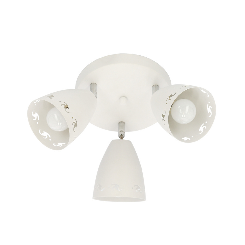 Lampa sufitowa Coty okrągła ze szklanymi kloszami 3-punktowa regulowana