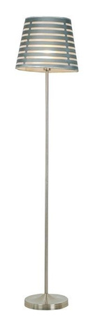 Lampa podłogowa Segin z abażurem do salonu 1-punktowa metalowa