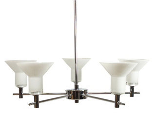 Żyrandol Milena klasyczny ramienny 5-punktowy metalowy do salonu