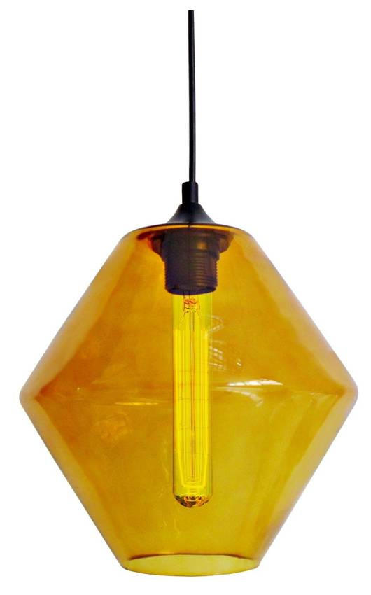 LAMPA SUFITOWA WISZĄCA CANDELLUX BREMEN 31-36223 E27 KLOSZ POMARAŃCZOWY + ŻARÓWKA