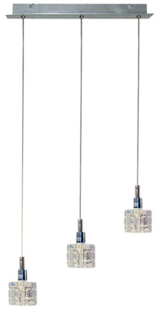Lampa sufitowa Candellux 33-05939 Rubik 3X40 G9 chrom kryształki