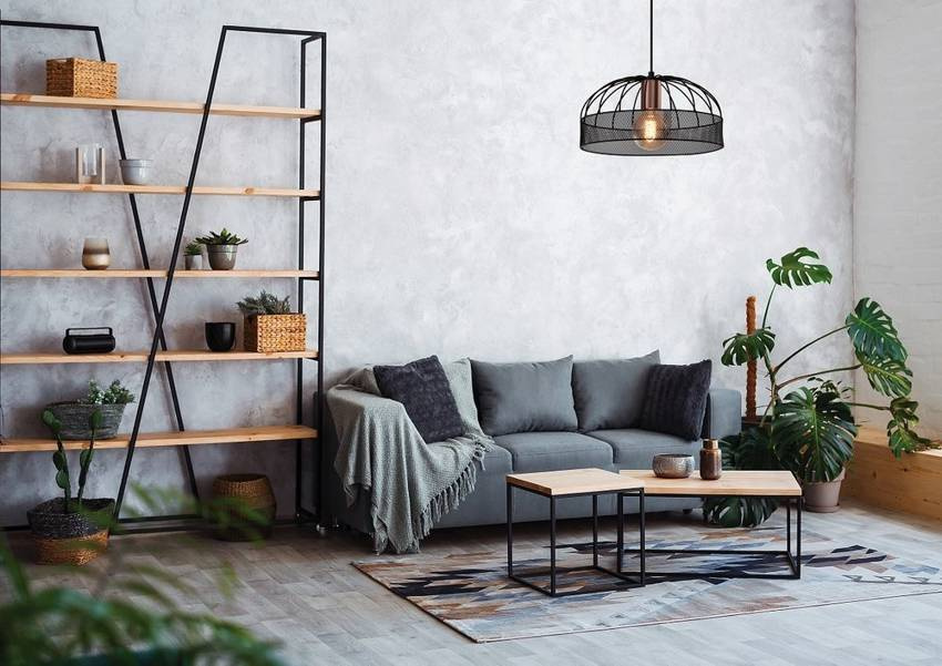 Lampa wisząca Levi czarna metalowa druciana do salonu 1xE27 regulowana