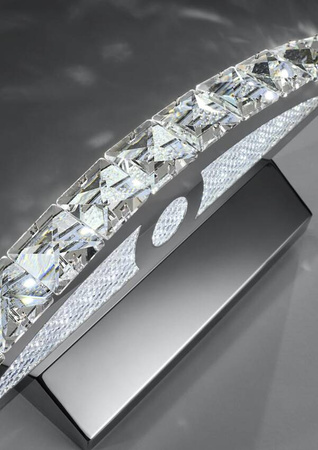 Kinkiet ARANDE nad lustro łazienkowy LED IP20 chrom z kryształami