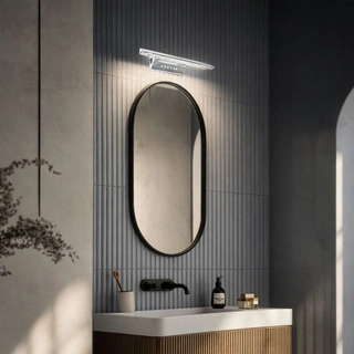 Kinkiet Forte LED 7W z włącznikiem regulowany srebrny metalowy Candellux