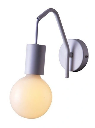 Kinkiet Basso biały metalowy industrialny do salonu 1xE27 Candellux