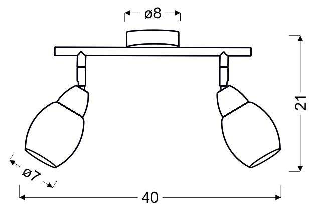 Lampa ścienna listwa 2X6W LED RICO 92-67579 - aranżacja