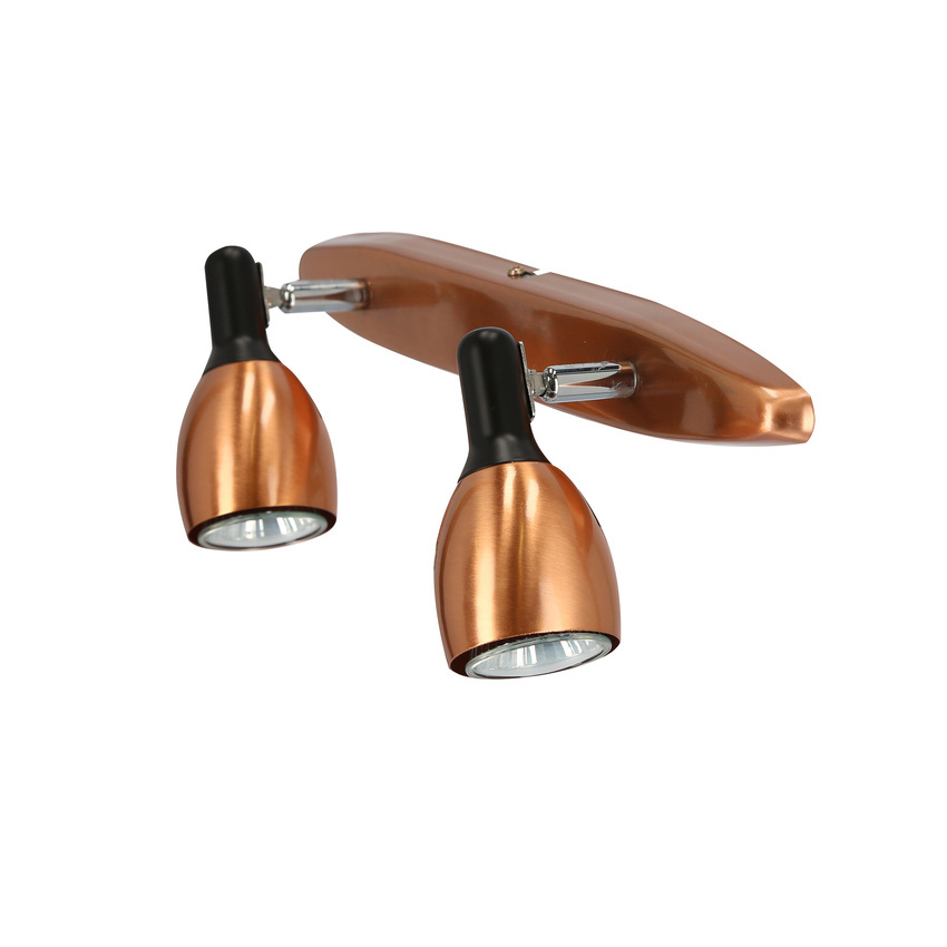Regulowana lampa ścienna listwa 2X50W GU10 miedziany CROSS 92-32775