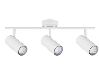 Lampa sufitowa Colly biała listwa spot regulowana 3-punktowa do salonu