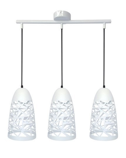 Lampa wisząca biała 3xE27 59cm SABRIN 33-54876