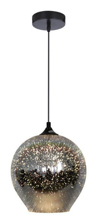 Lampa wisząca Galactic Candellux szklana kula 3D do salonu 1xE27 nowoczesna