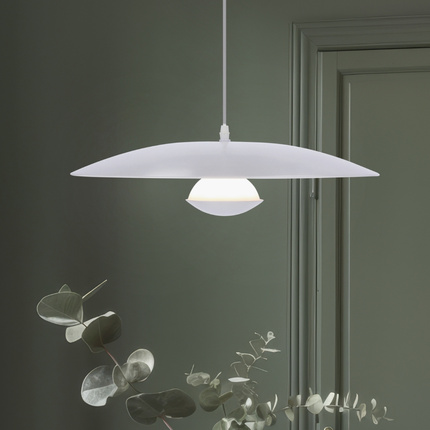 Lampa wisząca biała LED 48cm Lund Ledea 50133055