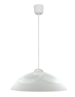 Lampa wisząca Monti szklana biała 30 cm pojedyncza do jadalni E27