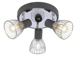 Lampa sufitowa Modo spot regulowana 3-punktowa do salonu metalowa