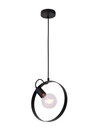 Lampa wisząca Nexo czarna metalowa pojedyncza do salonu E27