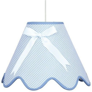 Lampa wisząca z abażurem Lola niebieska do sypialni dziecięca E27