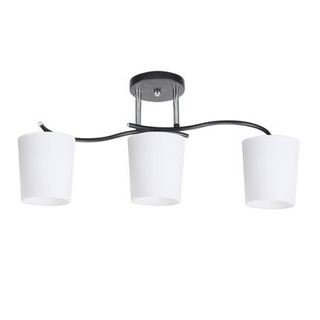 Lampa sufitowa Esnyr ze szklanymi kloszami 3-punktowa do salonu