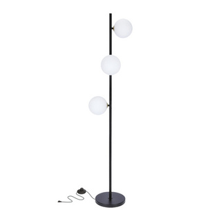 Lampa podłogowa Kama klasyczna z kloszem 3-punktowa do salonu