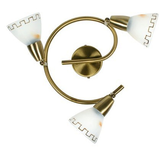 Lampa sufitowa Candellux 98-89925 Parnas spirala 3X40W E14 patyna