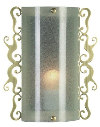 Plafon Casablanca rustykalny szklany brązowy 22 cm E27 w stylu vintage